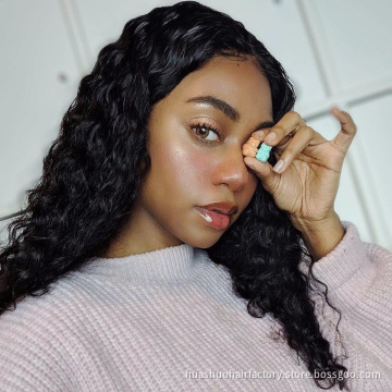 Deep Wave Bundles With Closure Cuticle Aligned Deep Wave Brazilian Virgin Human Hair